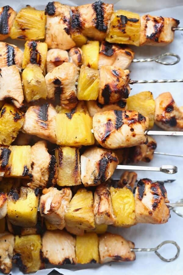 chicken pineapple skewers