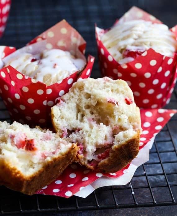 Strawberry Buttermilk Muffins