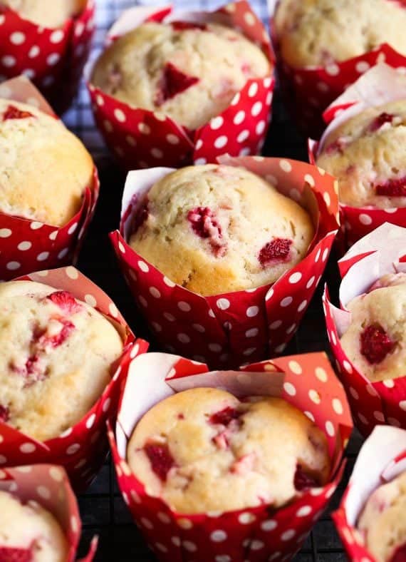 Strawberry Buttermilk Muffins