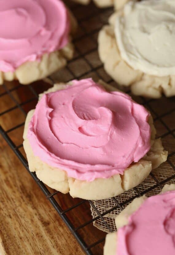 My Pressed Sugar Cookies Recipe with frosting are sweet and easy!