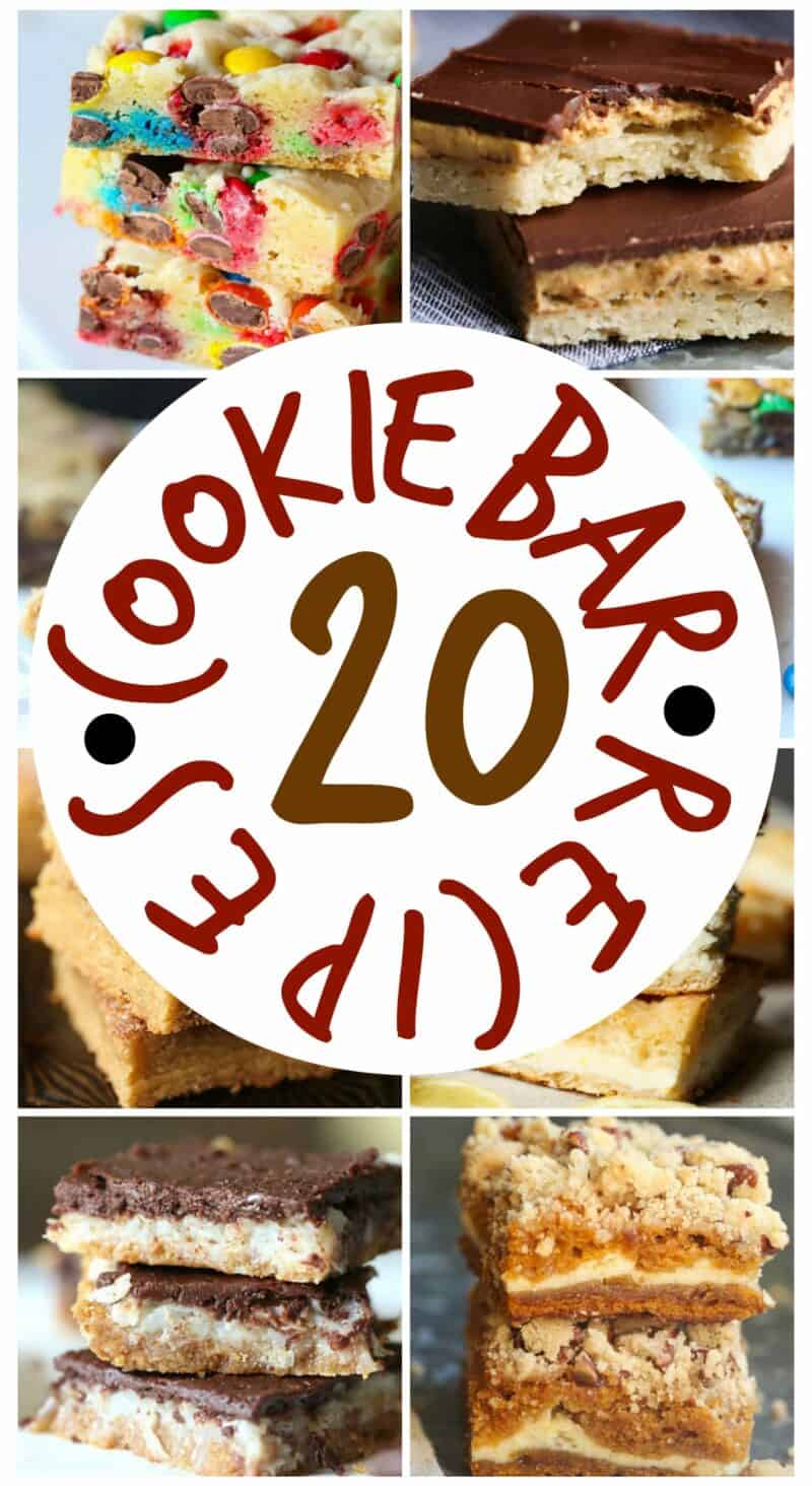 20 easy cookie bars!