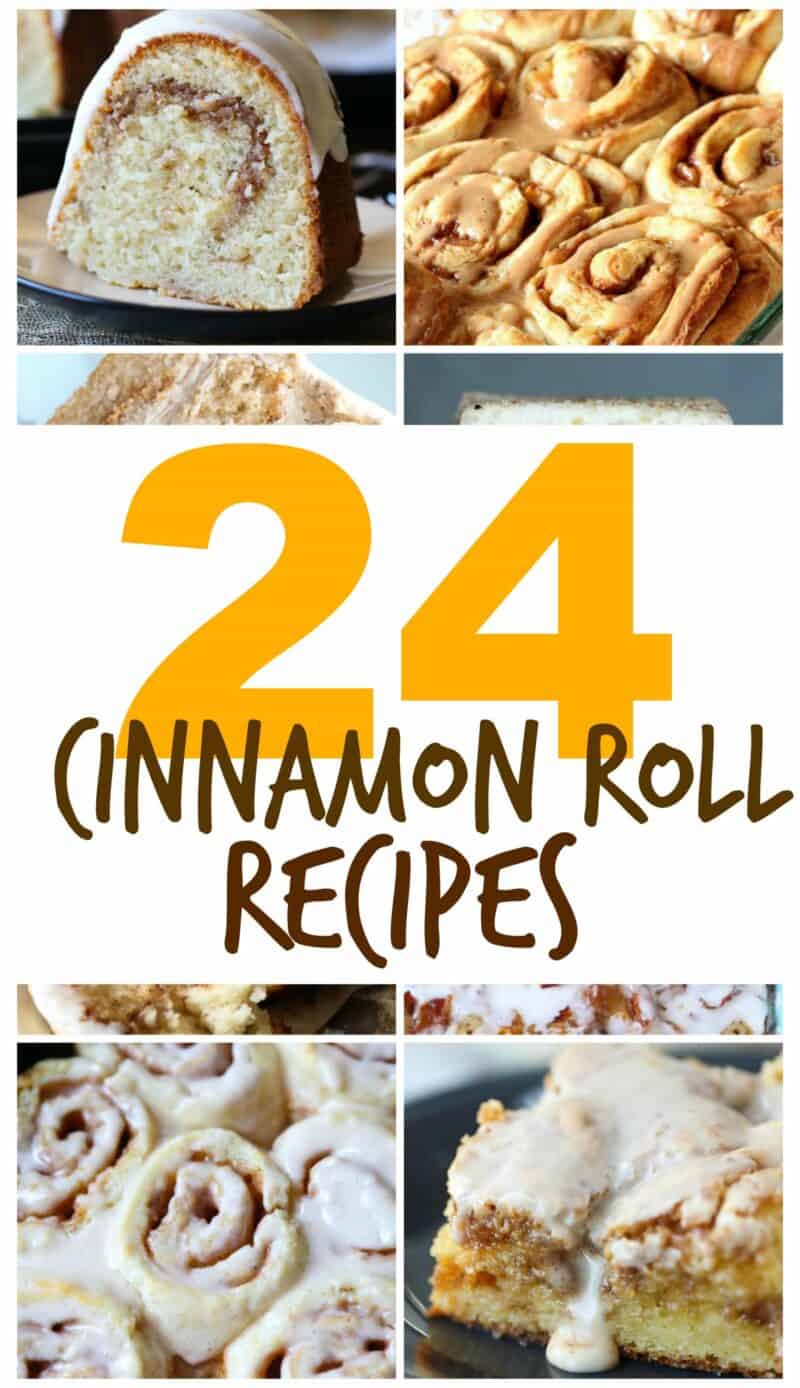 24 cinnamon roll recipes!