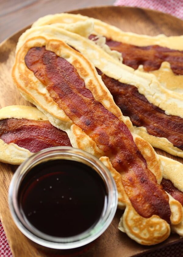 bacon pancake dippers
