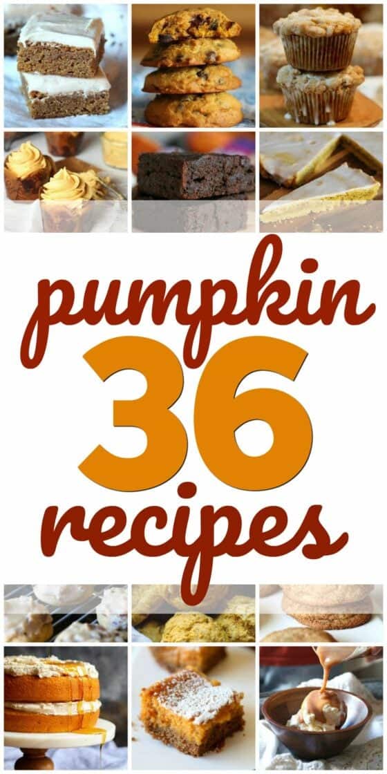 36 Pumpkin Recipes for Fall!