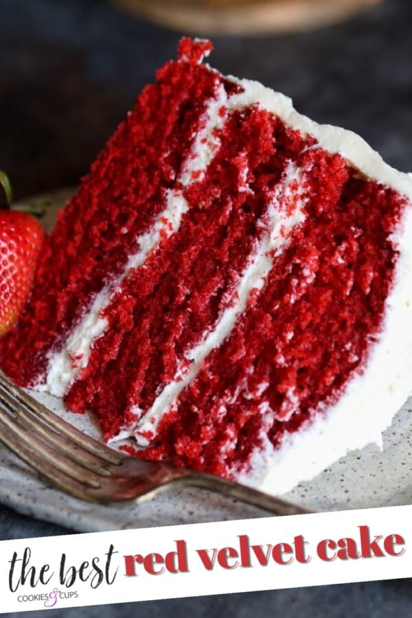 The BEST Red Velvet Cake Recipe | Cookies and Cups