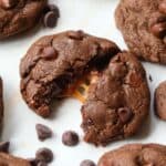 Double Chocolate Caramel Stuffed Cookies