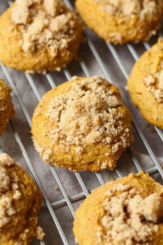 Pumpkin Crumb Cake Cookies