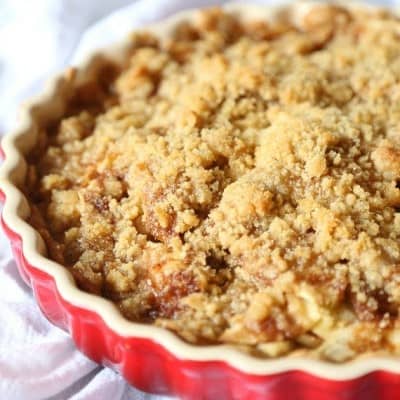 Simple Apple Crumble Tart