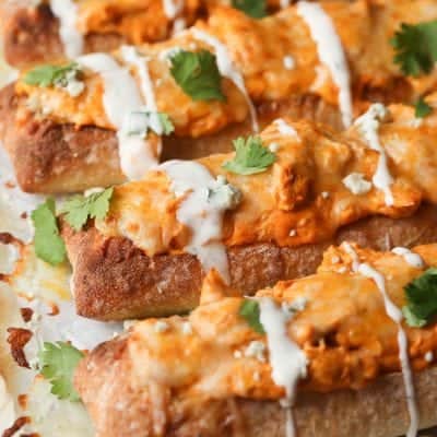 Cheesy Buffalo Chicken Bread