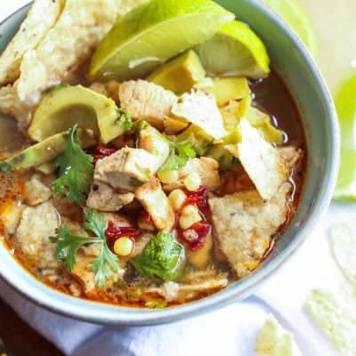 Chipotle Lime Chicken Soup