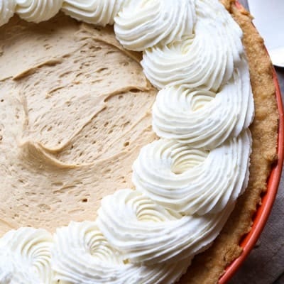 Cookie Butter Pie with Cream Cheese Crust