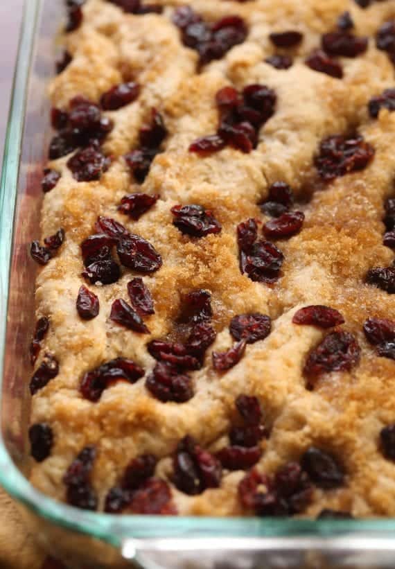 Cranberry Focaccia Bread is such a festive spin on classic focaccia bread! It's a little sweet, soft and totally festive!