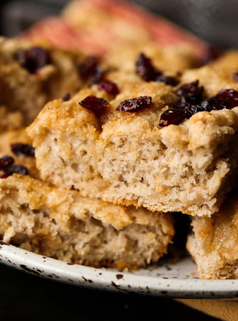 cranberry focaccia bread