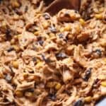 A Close-Up Shot of Creamy Fiesta Chicken in a Bowl