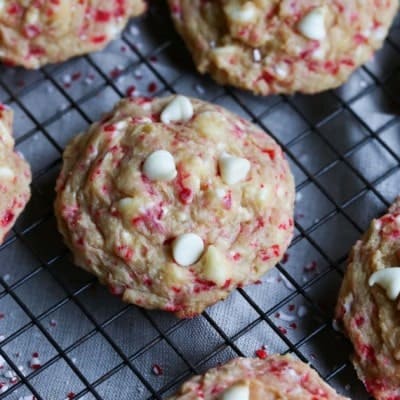 Peppermint Cream Cheese Pudding Cookies