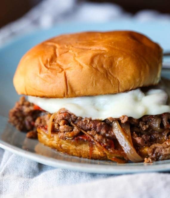 Crock-Pot® Philly Cheesesteak Sloppy Joes