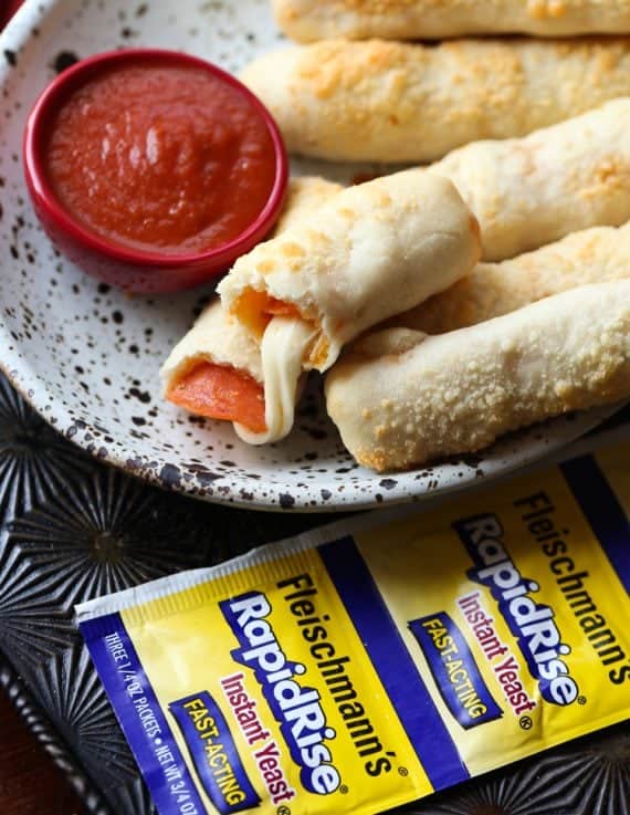 Cheesy Stuffed Pizza Breadsticks