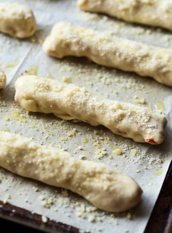 Cheesy Stuffed Pizza Breadsticks