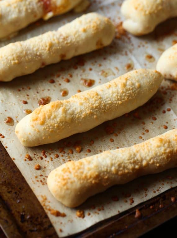 Cheesy Stuffed Pizza Breadsticks