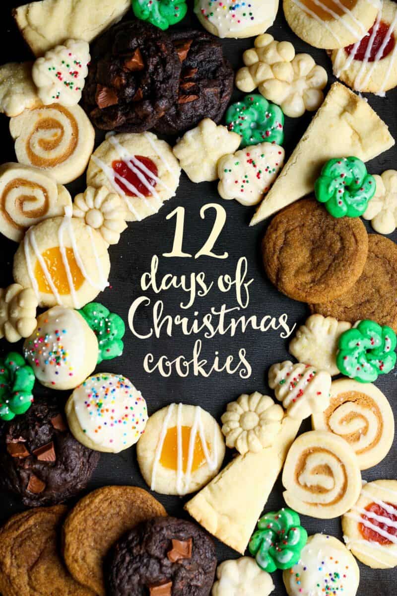 12 days of christmas cookies