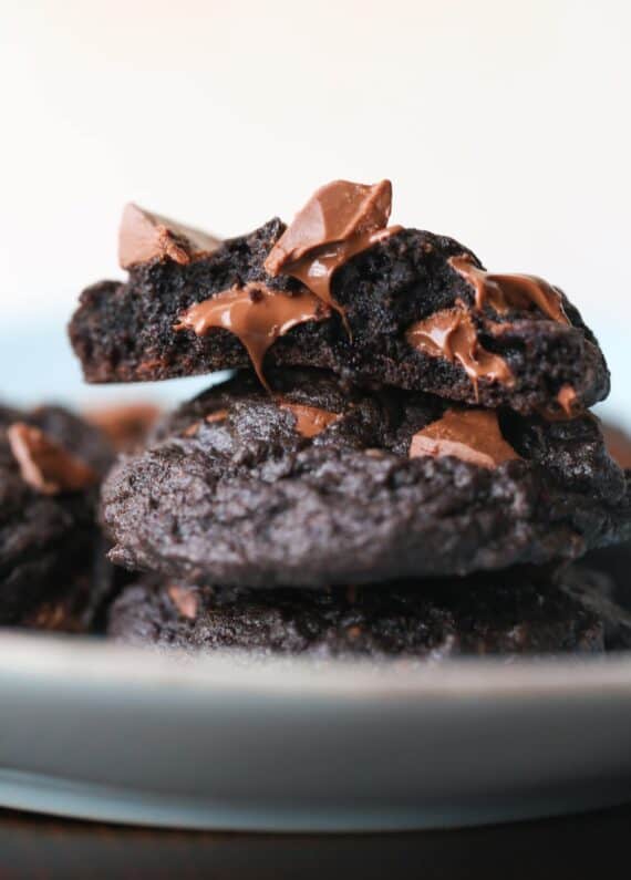 Image of a Pile of Double Chocolate Mocha Cookies