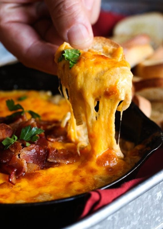 Cheesy Bacon Caramelized Onion Dip