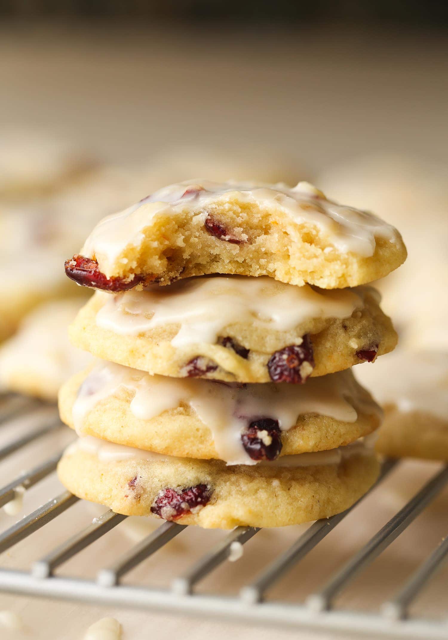 Cranberry Orange Meltaway Cookies