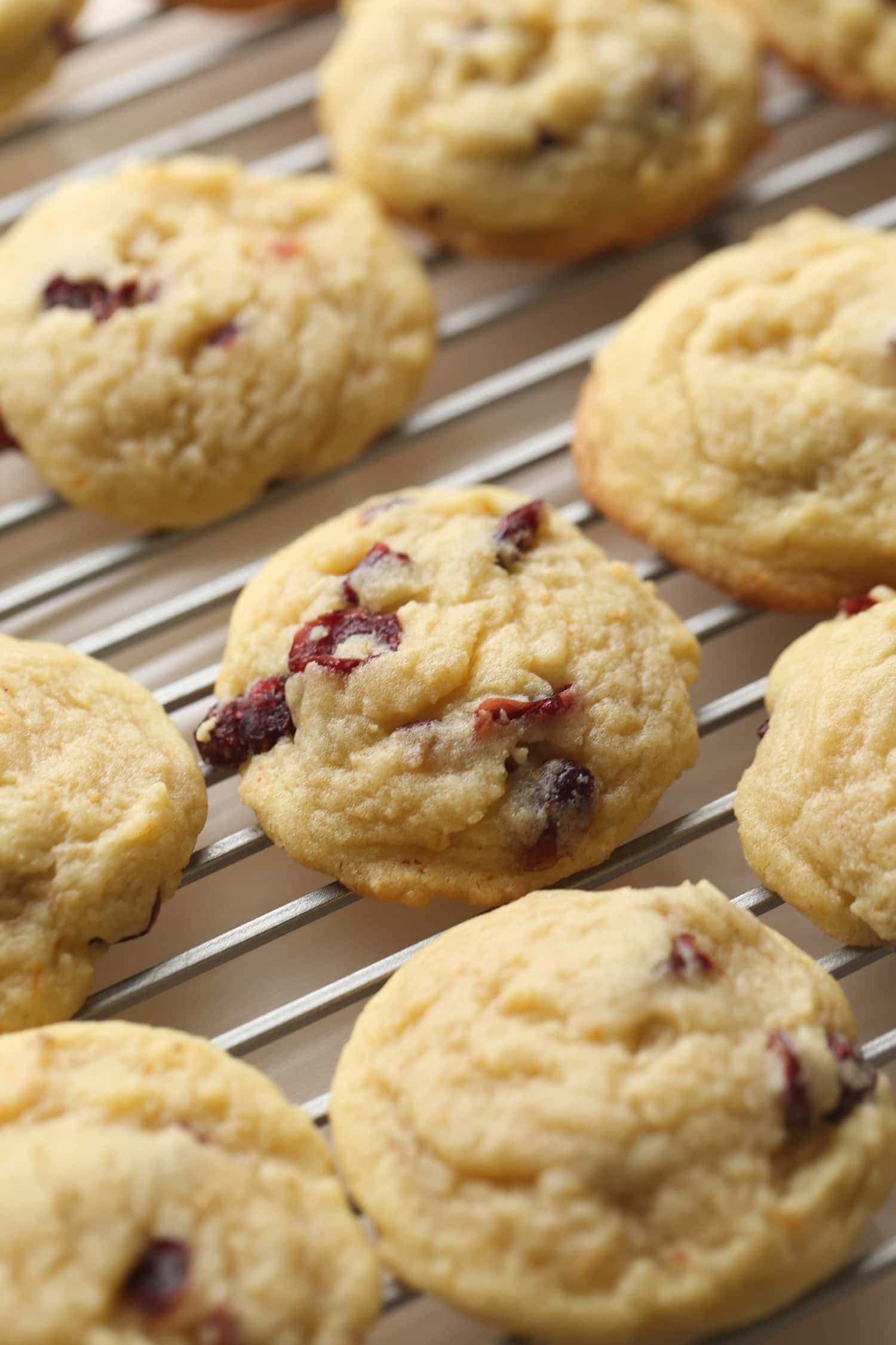 Cranberry Orange Meltaway Cookies