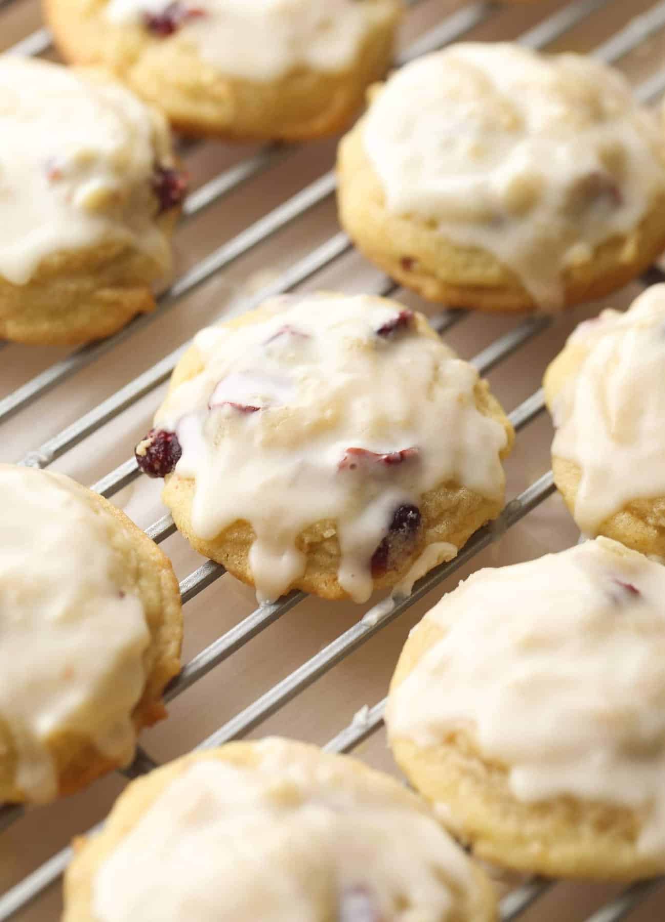 Cranberry Orange Meltaway Cookies | Holiday Baking | Christmas Cookies