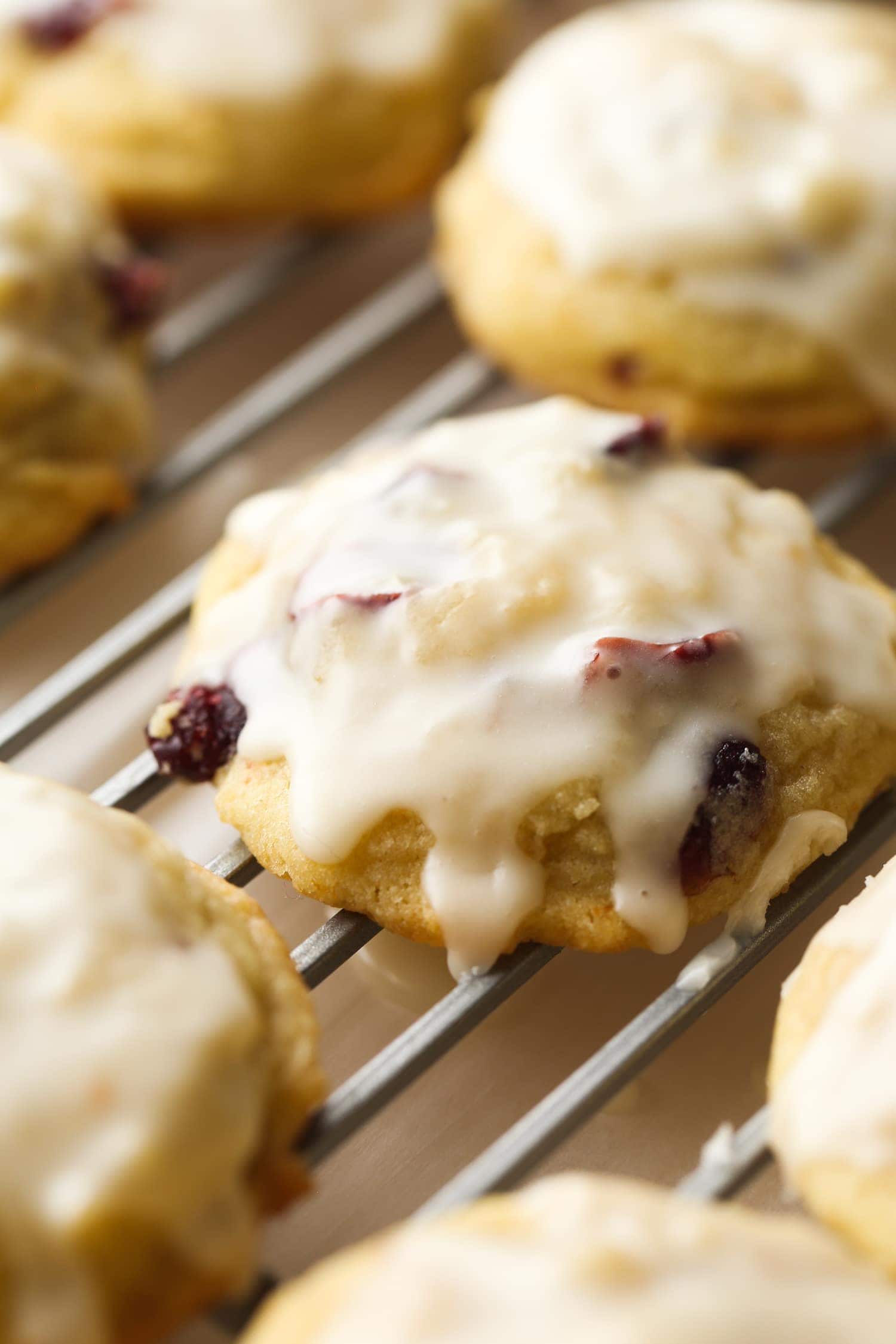 Cranberry Orange Meltaway Cookies