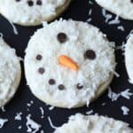 Coconut Snowman Cookies