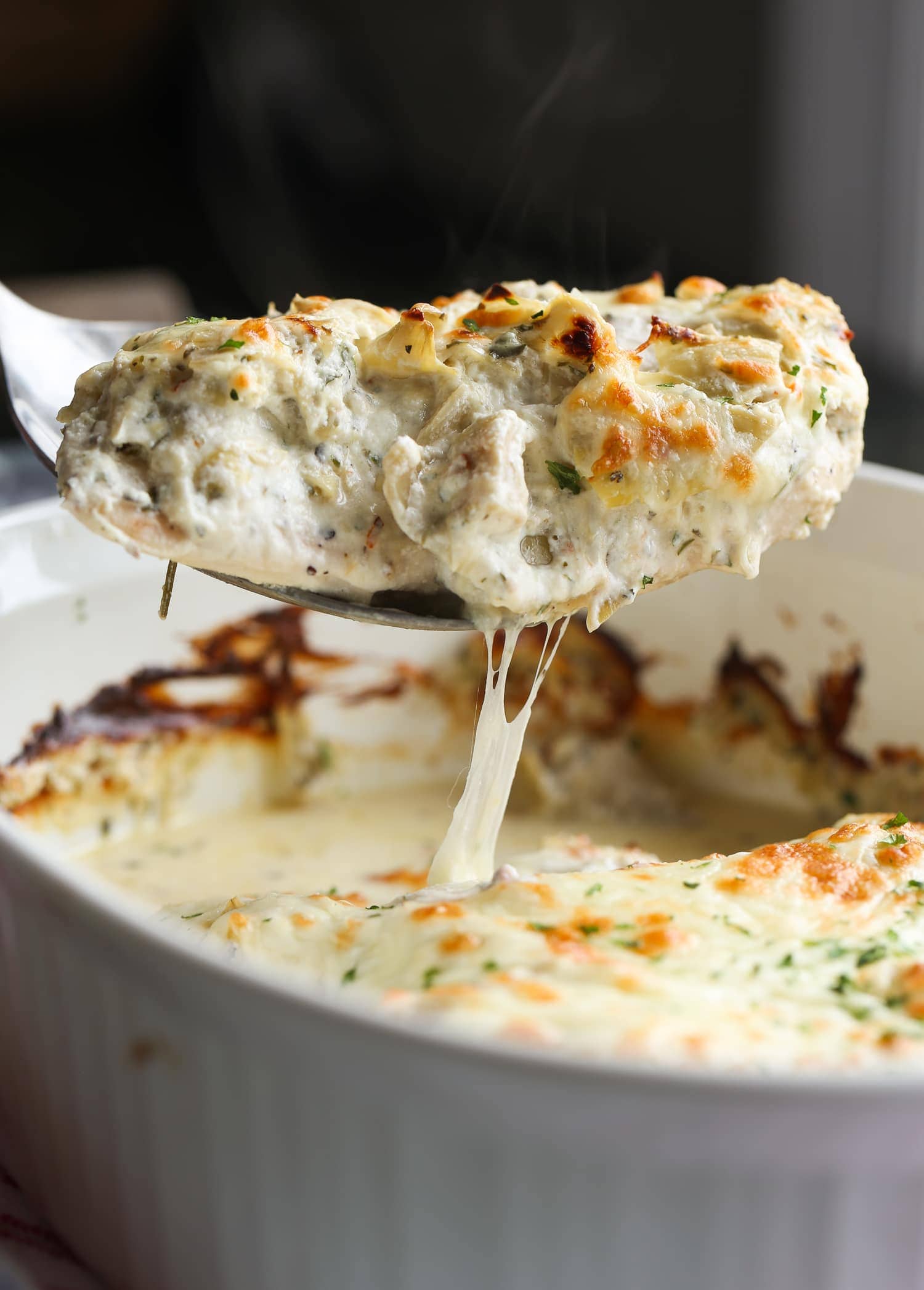 Cheesy Chicken and Artichoke Bake | Easy LOW CARB Dinner
