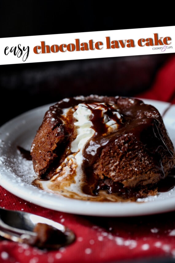 Chocolate Lava Cake Pinterest Image