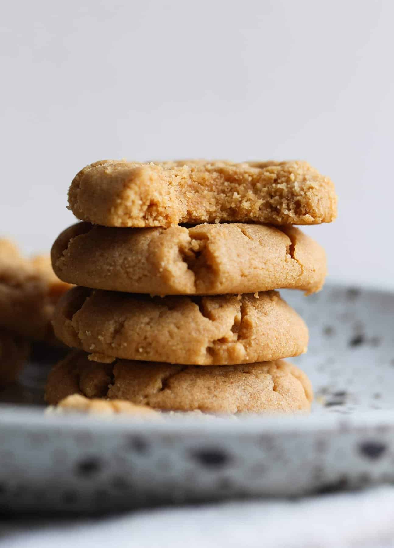 Flourless Peanut Butter Cookies Recipe 4 Ingredient Easy Cookie Recipe