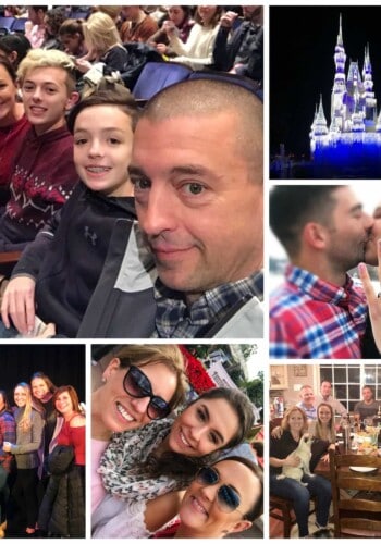 Collage of family holiday photos