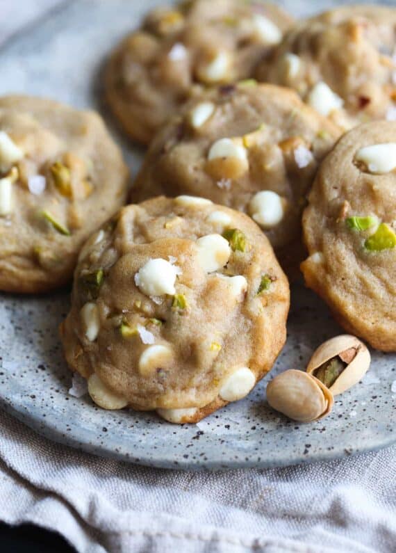 Salted Honey Pistachio Cookies are an easy, soft cookie recipe