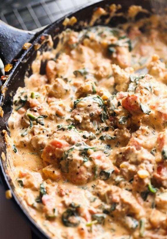 Cheesy Sausage Tuscan Dip