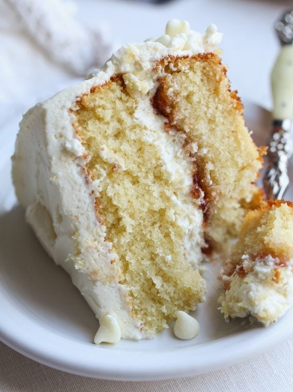 Luxurious White Chocolate Layer Cake | Life Love & Sugar