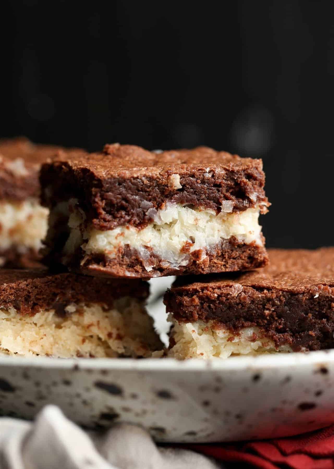 Coconut Stuffed Brownies Easy Chocolate Chip Coconut Brownie Recipe