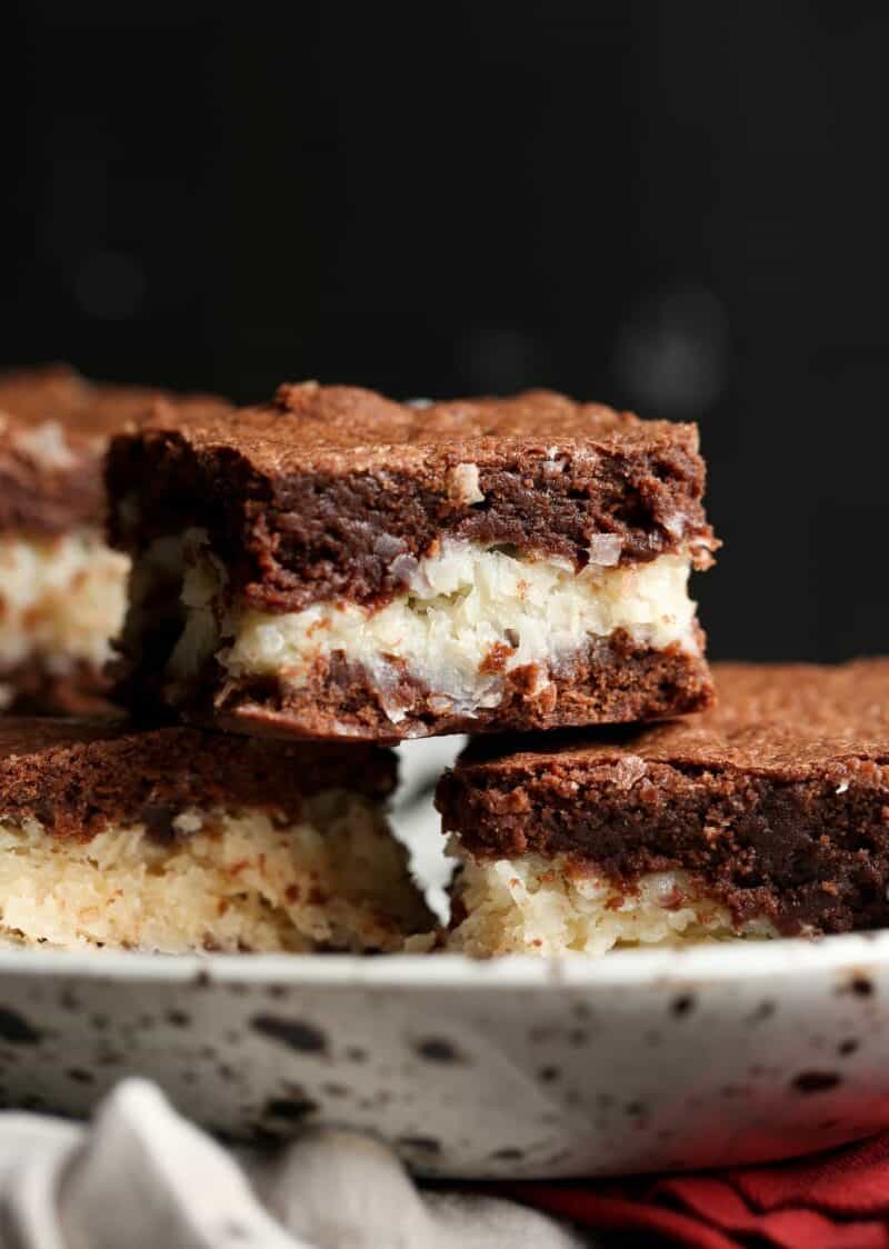 coconut stuffed brownies