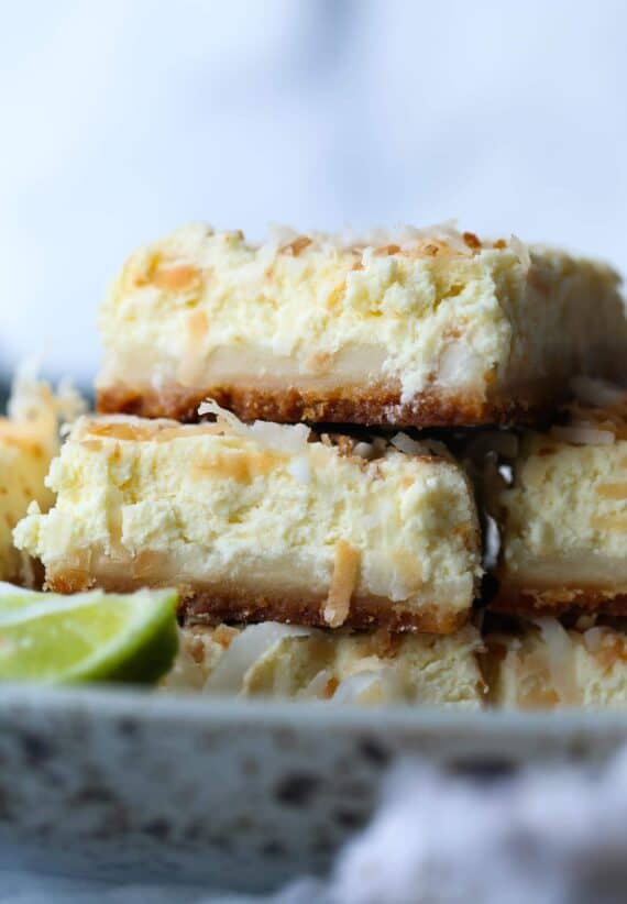 Coconut Lime Cheesecake Bars