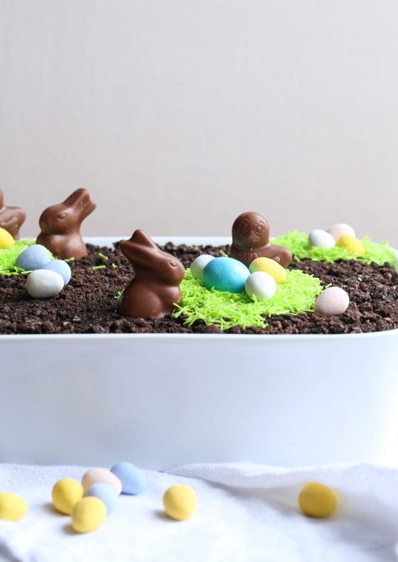 Easter Bunny Dirt Cake Cookies and Cups