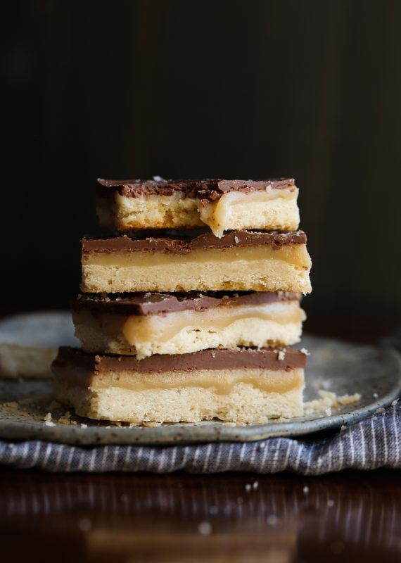 Chocolate Caramel Shortbread Bars - HOMEMADE TWIX