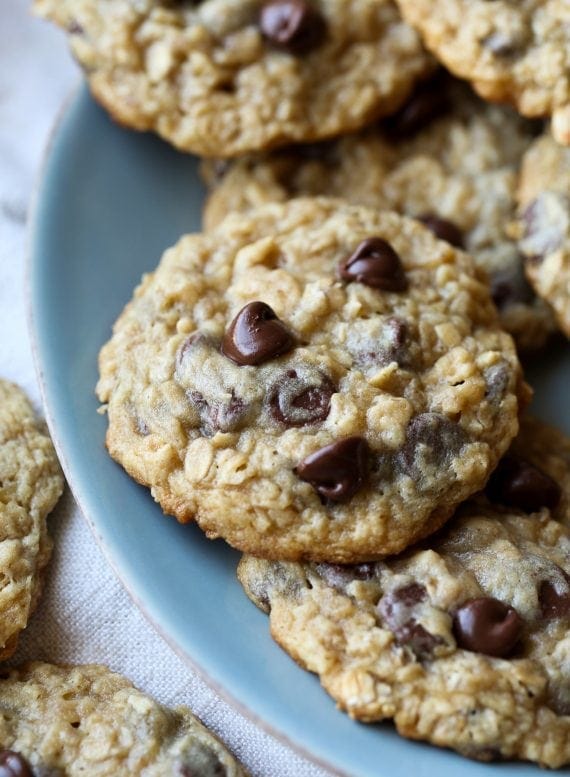 Malted Oatmeal Chocolate Chip Cookies | Best Oatmeal Cookie Recipe