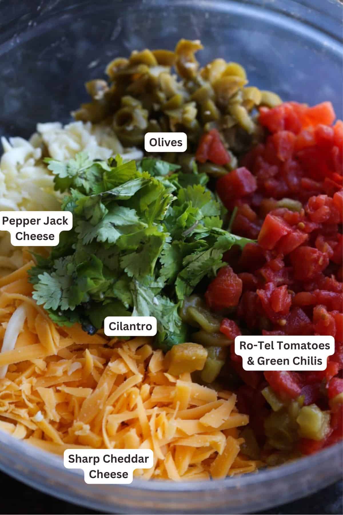 Ingredients for Ugly Dip.