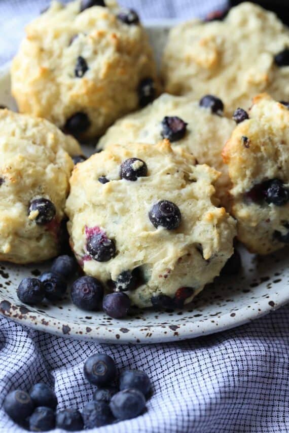 Blueberry Cream Cheese Biscuits