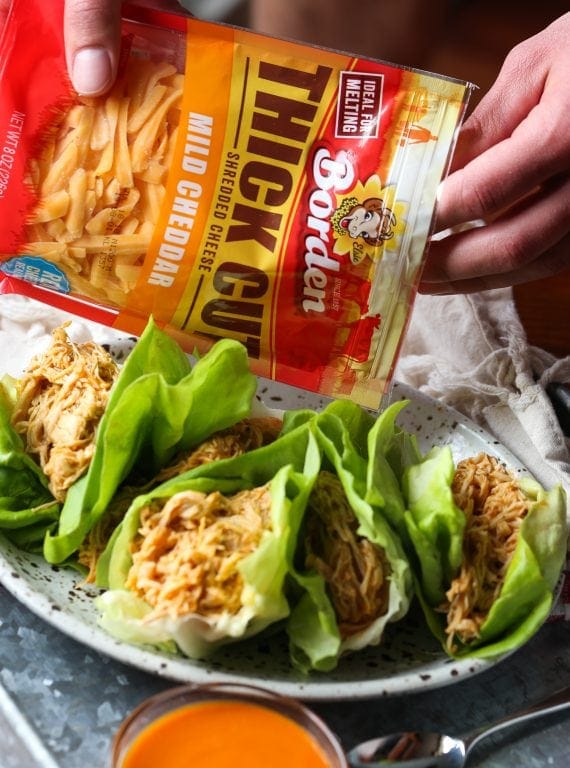 Slow Cooker Buffalo Chicken Wraps