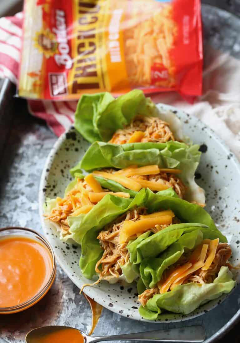 Image of Slow Cooker Buffalo Chicken Lettuce Wraps