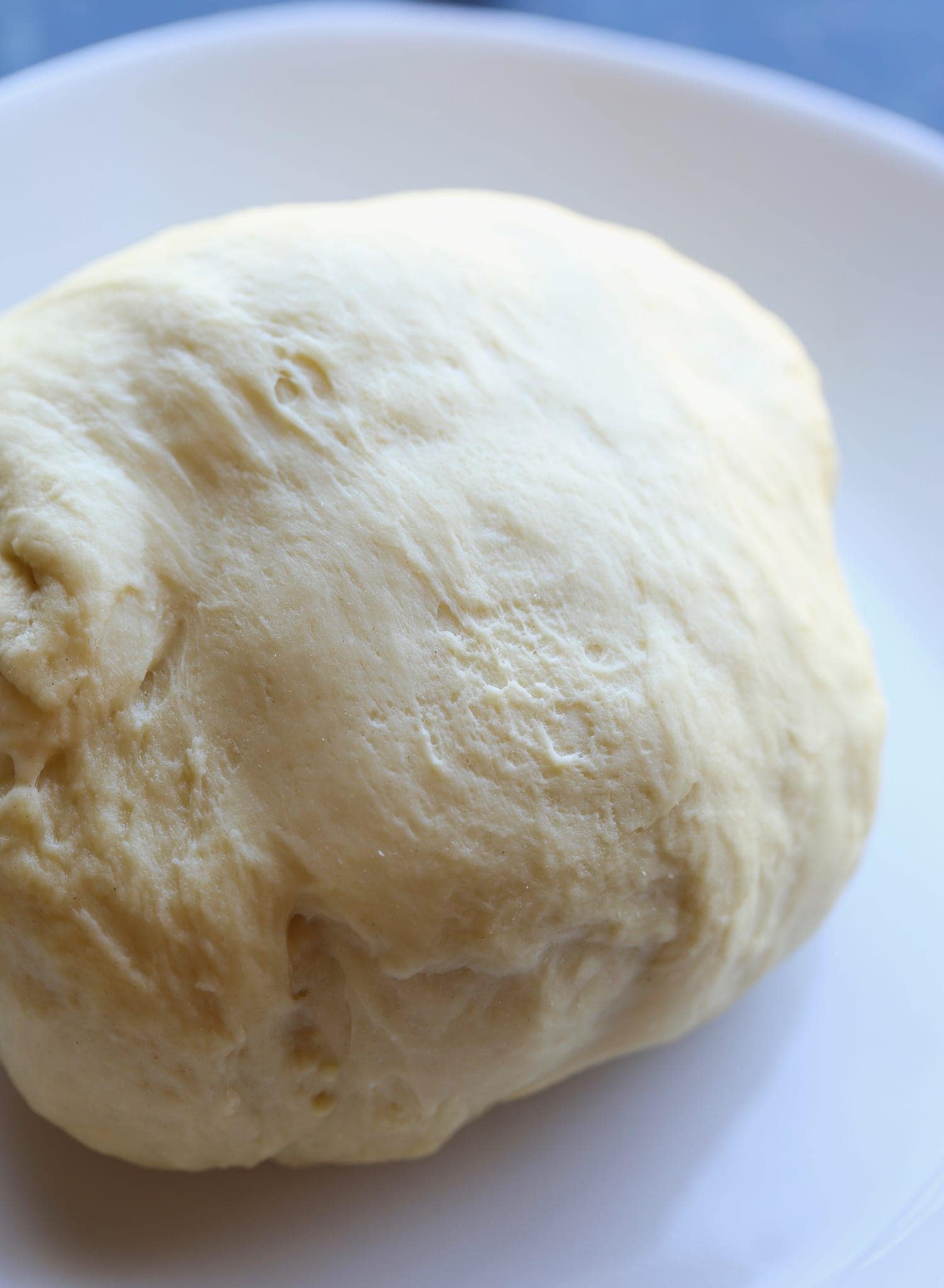 A ball of egg noodle pasta dough