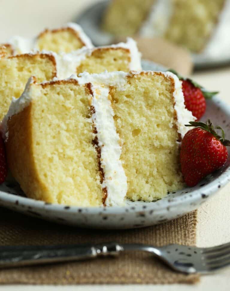 homemade vanilla cake